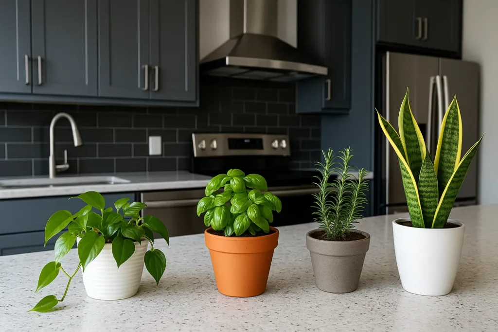 ¿Qué poner en tu cocina? Plantas que no necesitan espacio